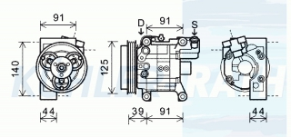 Kompressor passend fr Subaru