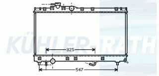 Wasserkhler passend fr Toyota