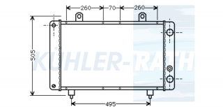 Wasserkhler passend fr Fiat/Citron/Peugeot