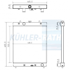 Wasserkhler passend fr Caterpillar