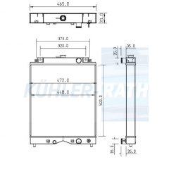 Wasserkhler passend fr Iseki/Kubota