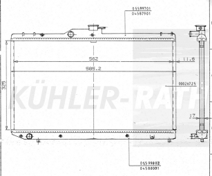 Wasserkhler passend fr Toyota