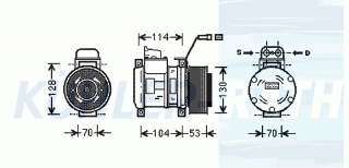 Kompressor passend fr Bucher/Mercedes-Benz