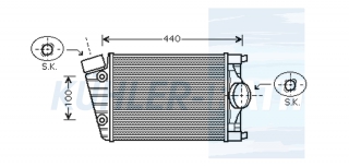 Ladeluftkhler passend fr Porsche