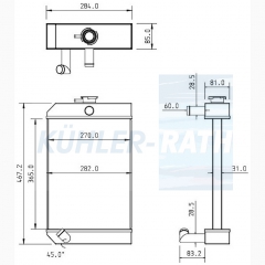 Wasserkhler passend fr Benford/JCB/Terex