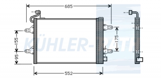 Kondensator passend fr Audi/Seat/Skoda/VW