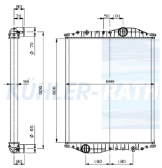 Wasserkhler passend fr MAN/Neoplan