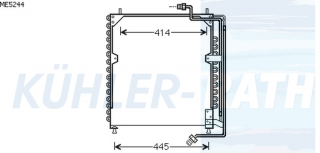 Kondensator passend fr Mercedes-Benz