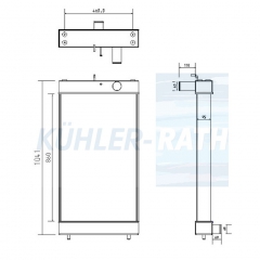 Wasserk�hler passend f�r Komatsu