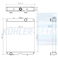 Wasserkhler passend fr Caterpillar