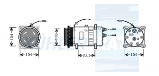 Kompressor passend fr Fiat/Lancia