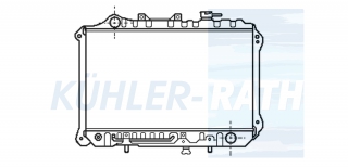 Wasserkhler passend fr Mazda