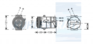 Kompressor passend fr Opel