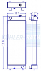 Wasserkhler passend fr Caterpillar