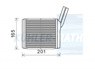 Heizkhler passend fr Opel