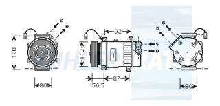 Kompressor passend fr Citron/Peugeot