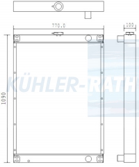 Wasserkhler passend fr Caterpillar