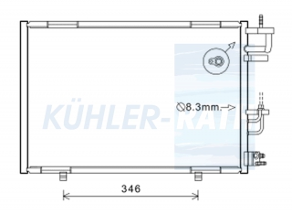 Kondensator passend fr Ford