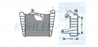 Ladeluftkhler passend fr Skoda