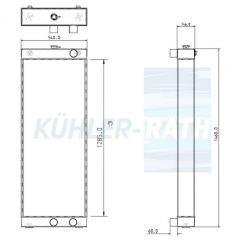 Wasserkhler passend fr Komatsu