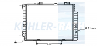 Wasserkhler passend fr Mercedes-Benz