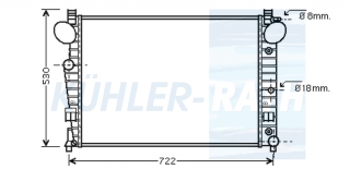 Wasserkhler passend fr Mercedes-Benz