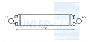 Ladeluftkhler passend fr Mercedes-Benz