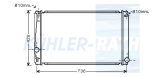 Wasserkhler passend fr Toyota