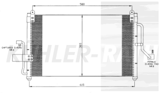 Kondensator passend fr Chevrolet/Daewoo