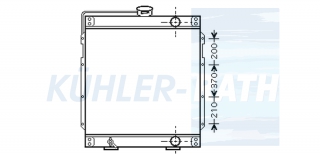 Wasserkhler passend fr Caterpillar