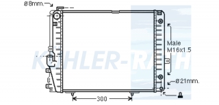 Wasserkhler passend fr Mercedes-Benz