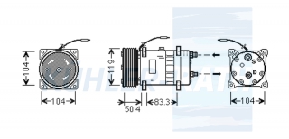 Kompressor passend fr Johnston