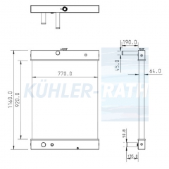 Wasserkhler passend fr Develon/Doosan