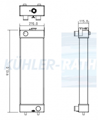 Wasserkhler passend fr Doosan