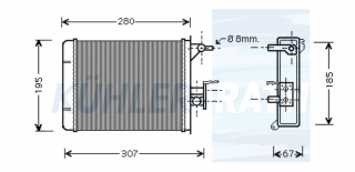 Heizkhler passend fr Peugeot/Citron/Fiat