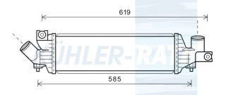 Ladeluftkhler passend fr Nissan