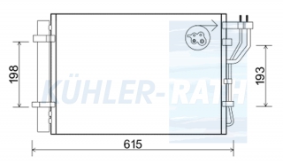 Kondensator passend fr Hyundai/Kia