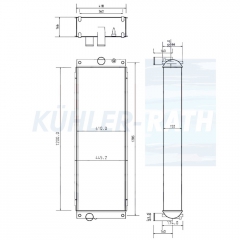 Wasserkhler passend fr Caterpillar