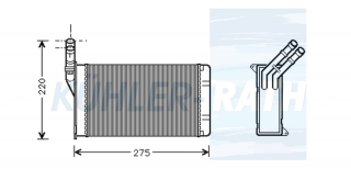 Heizkhler passend fr Citron/Peugeot
