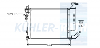 Wasserkhler passend fr Citron/Peugeot