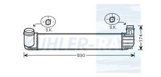 Ladeluftkhler passend fr Renault