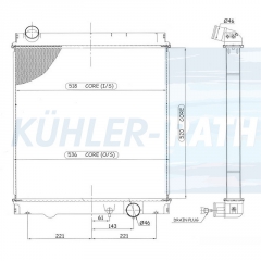 Wasserkhler passend fr Mitsubishi