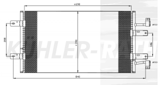 Kondensator passend fr Renault/Opel/Nissan