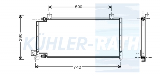 Kondensator passend fr Chrysler/Jeep