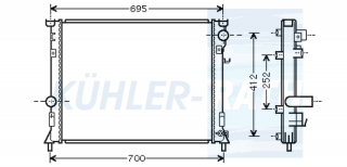 Wasserkhler passend fr Chrysler