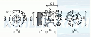 Kompressor passend fr Toyota