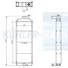 Wasserkhler passend fr Caterpillar