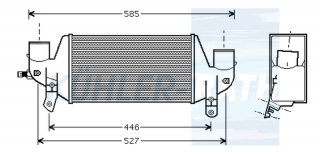 Ladeluftkhler passend fr Ford