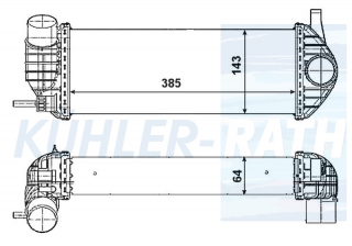 Ladeluftkhler passend fr Renault