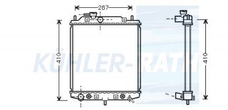 Wasserkhler passend fr Daihatsu